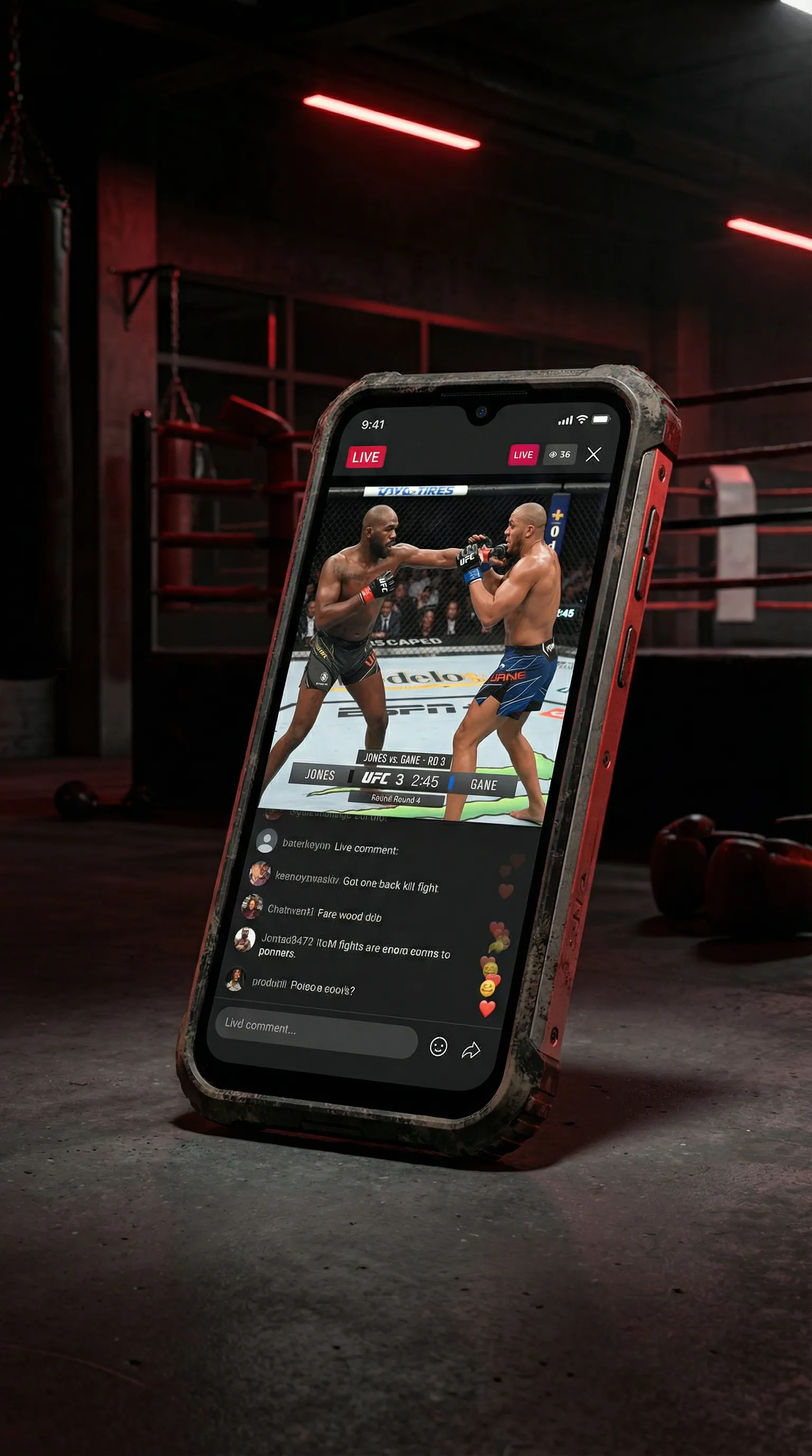 乐鱼体育平台app 移动端APP格斗直播界面